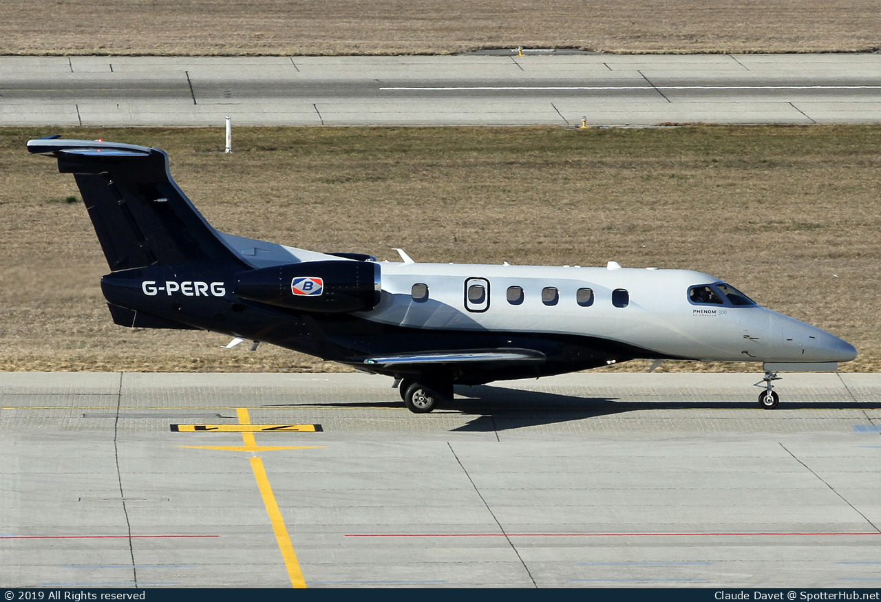 Photo of G-PERG - Embraer Phenom 300 operated by Air Charter Scotland