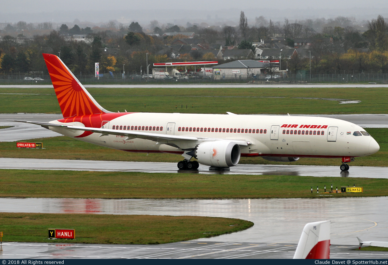 Photo of VT-ANY - Boeing 787-8 Dreamliner operated by Air India