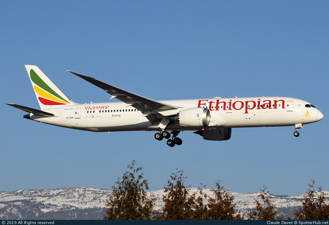Photo of ET-AUO - Boeing 787-9 Dreamliner operated by Ethiopian Airlines
