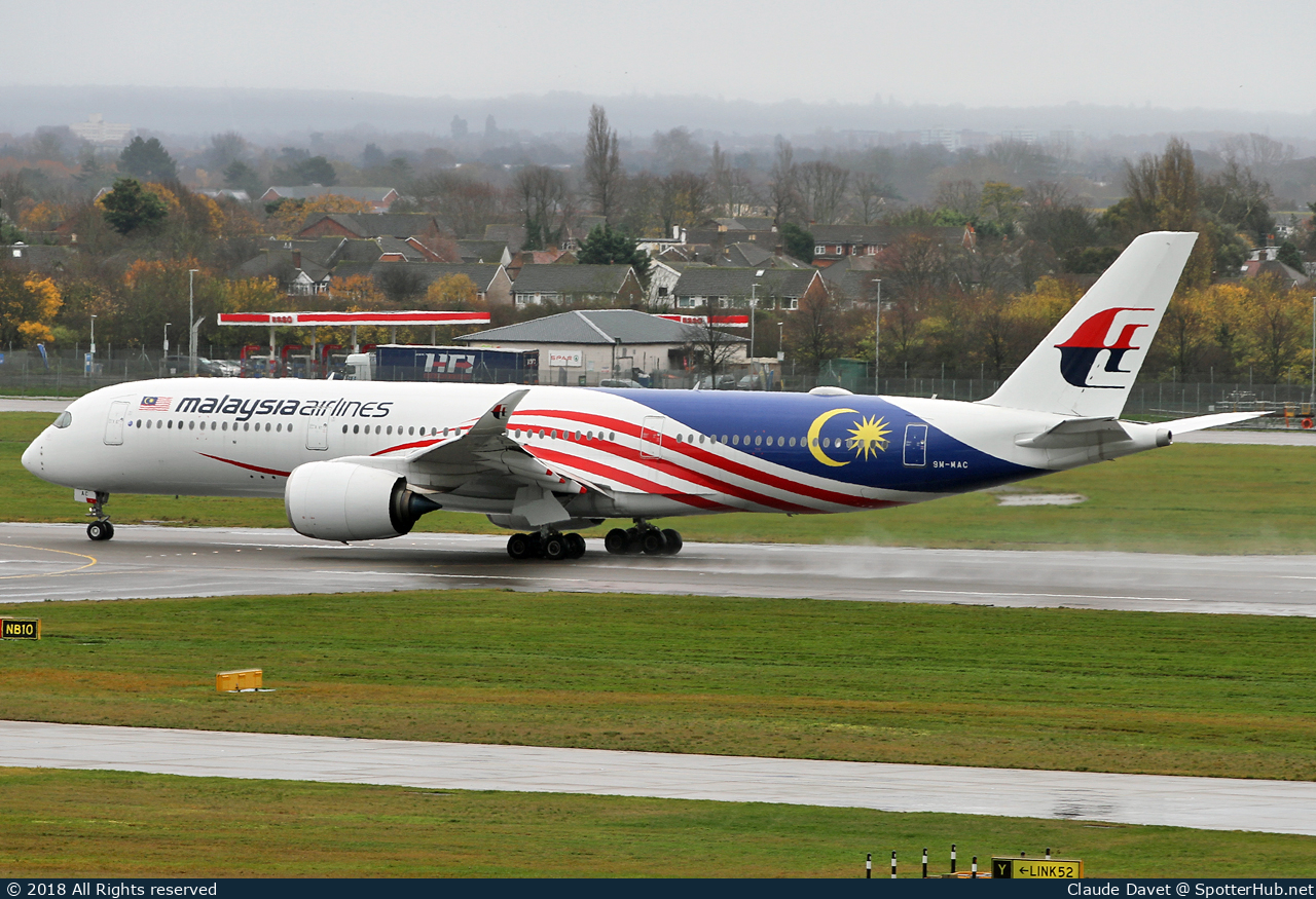 Photo of 9M-MAC - Airbus A350-941 operated by Malaysia Airlines