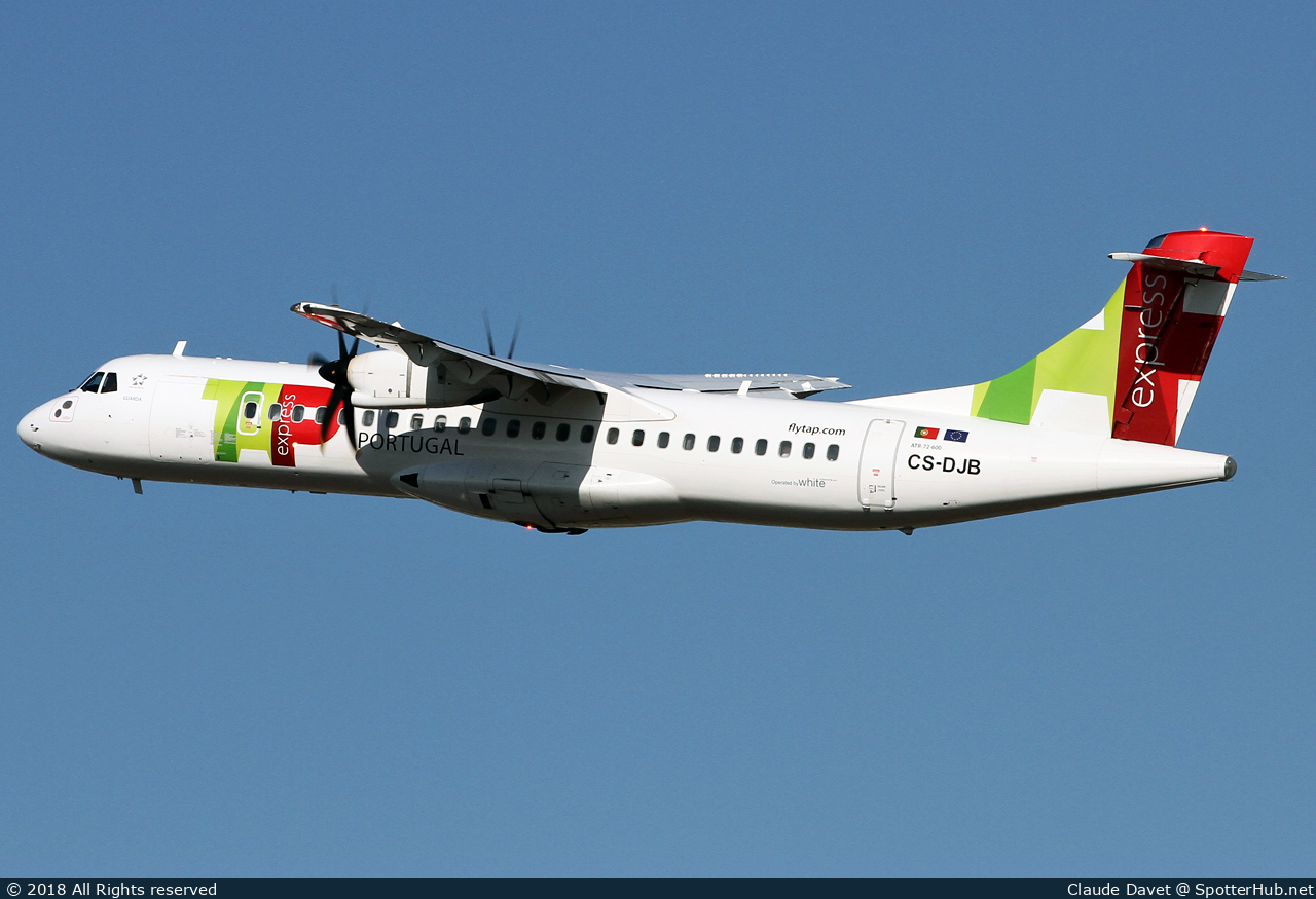 Photo of CS-DJB - ATR 72-600 operated by TAP Express (opb White Airways)