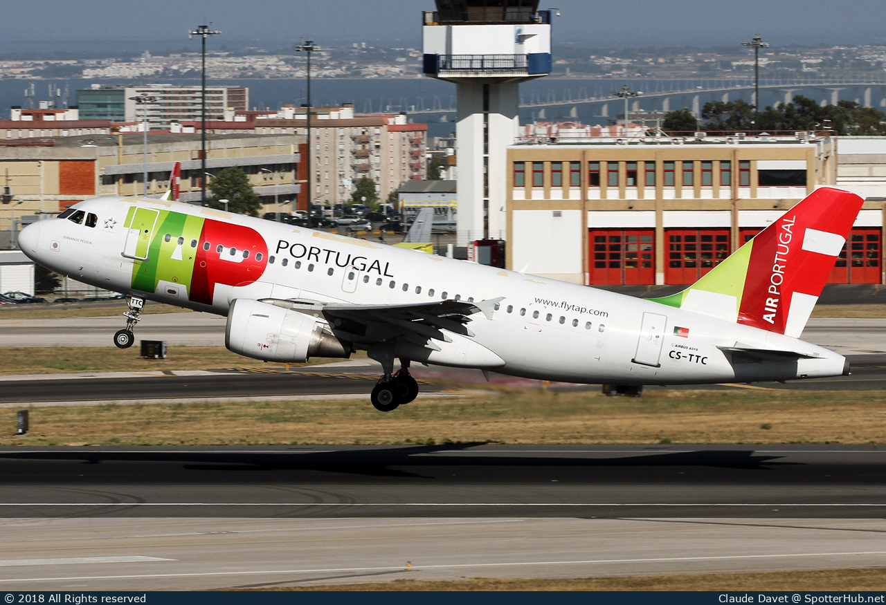 Photo of CS-TTC - Airbus A319-111 operated by TAP Air Portugal
