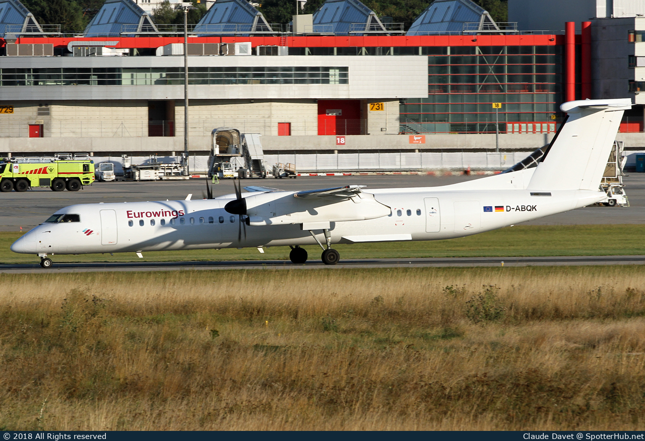 Photo of D-ABQK - Bombardier DHC-8-402 Dash 8 Q400 operated by Eurowings (opb LGW Luftfahrtgesellschaft Walter)