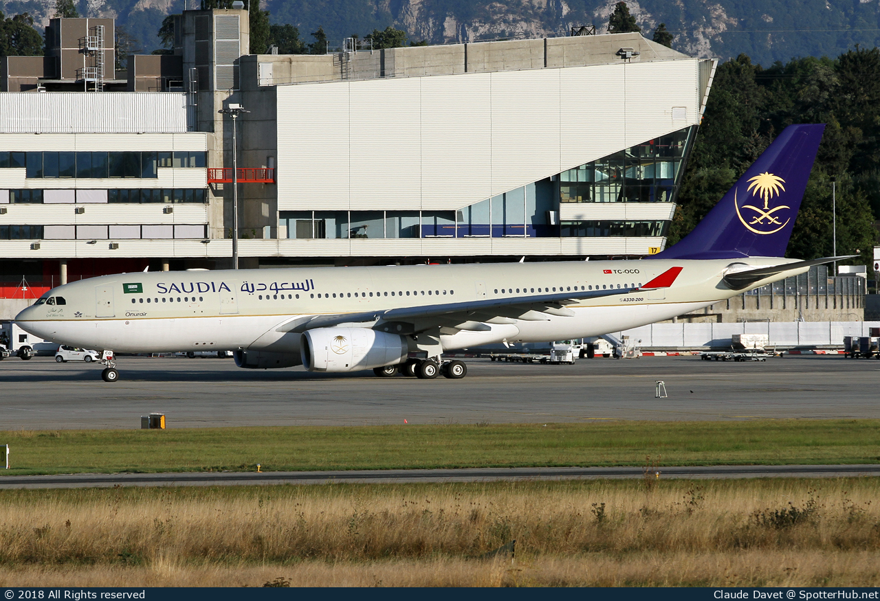 Photo of TC-OCO - Airbus A330-243 operated by Saudia (opb Onur Air)