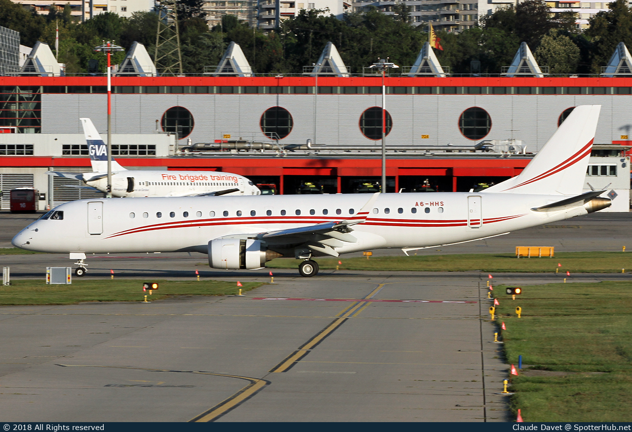 Photo of A6-HHS - Embraer Lineage 1000 operated by Falcon Aviation Services