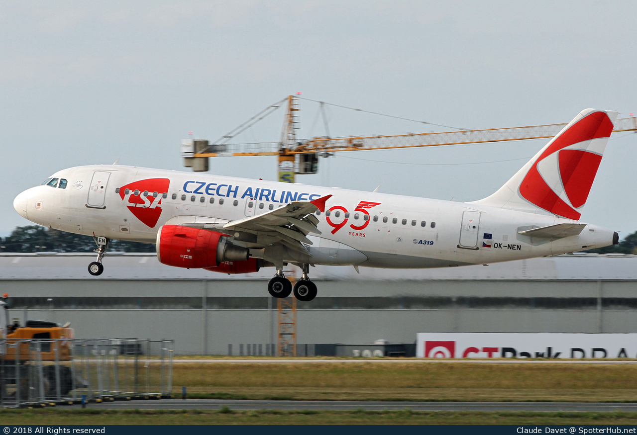 Photo of OK-NEN - Airbus A319-112 operated by CSA Czech Airlines