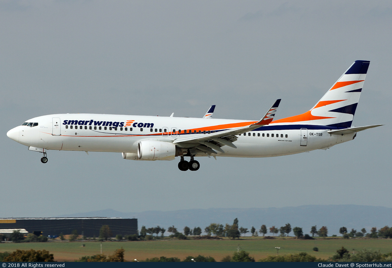Photo of OK-TSR - Boeing 737-82R operated by SmartWings