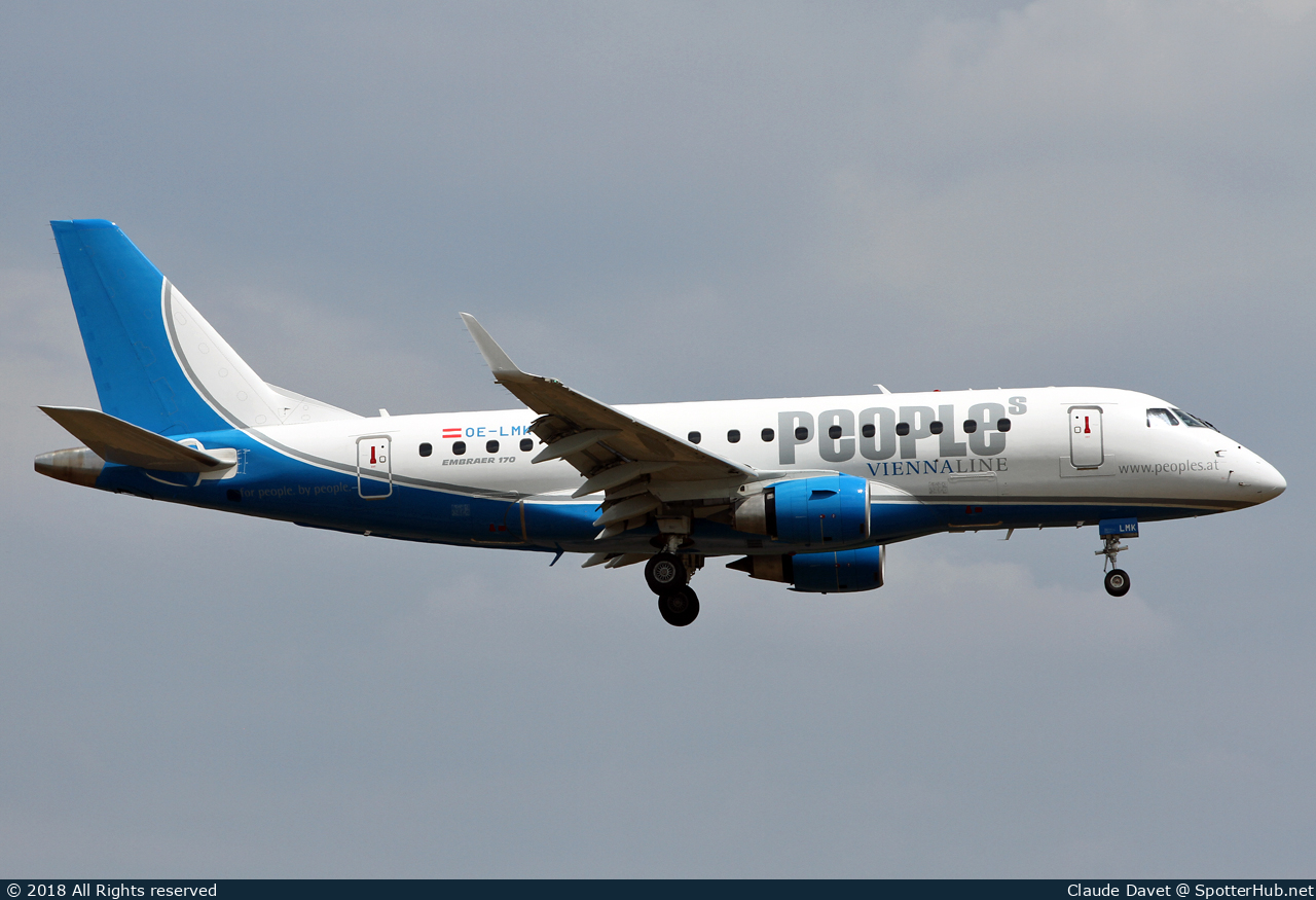 Photo of OE-LMK - Embraer ERJ-170STD operated by People's Viennaline
