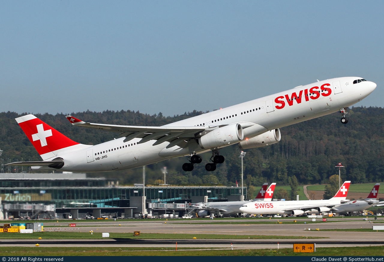 Photo of HB-JHG - Airbus A330-343 operated by Swiss International Air Lines