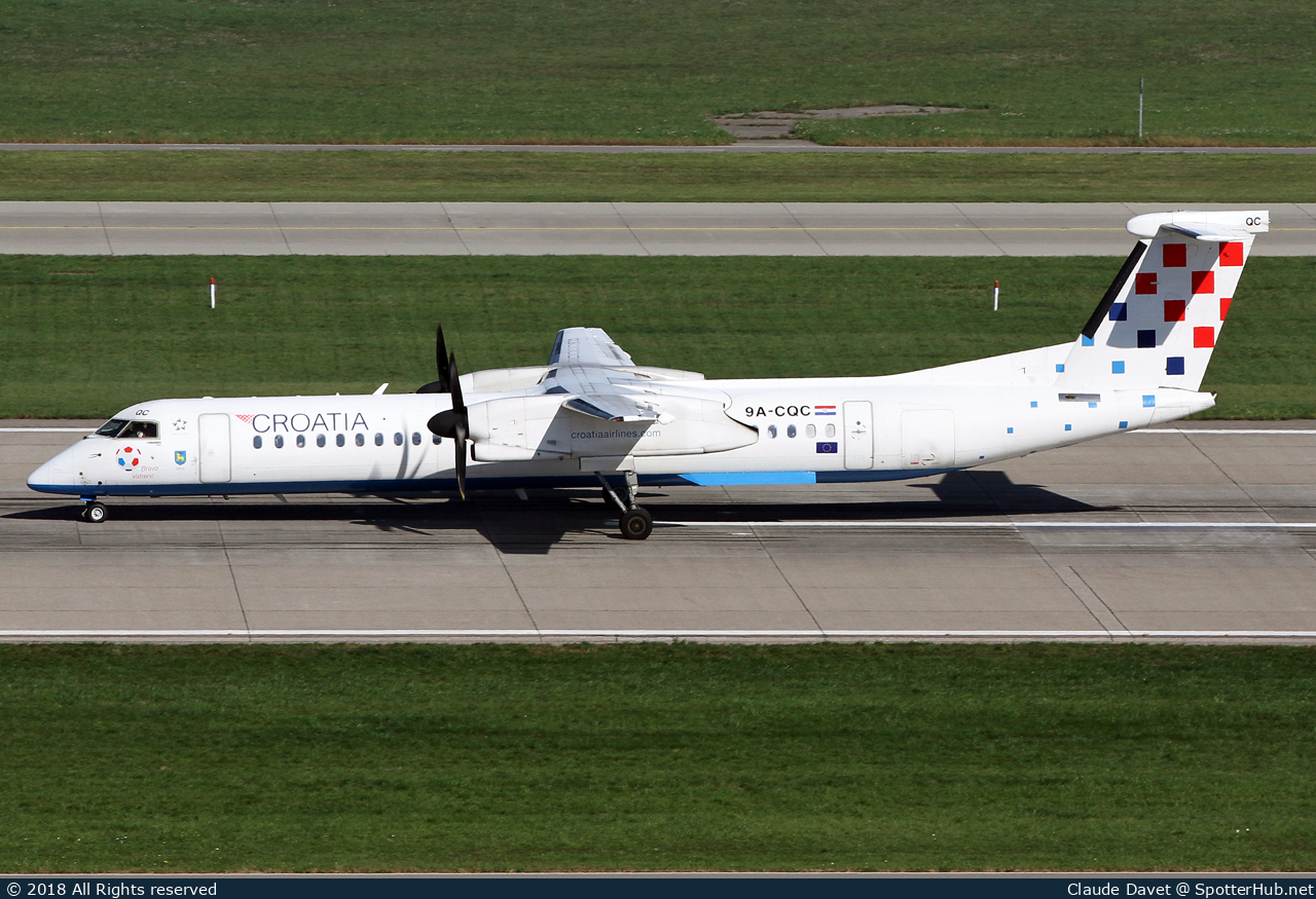 Photo of 9A-CQC - Bombardier DHC-8-402 Dash 8 Q400 operated by Croatia Airlines
