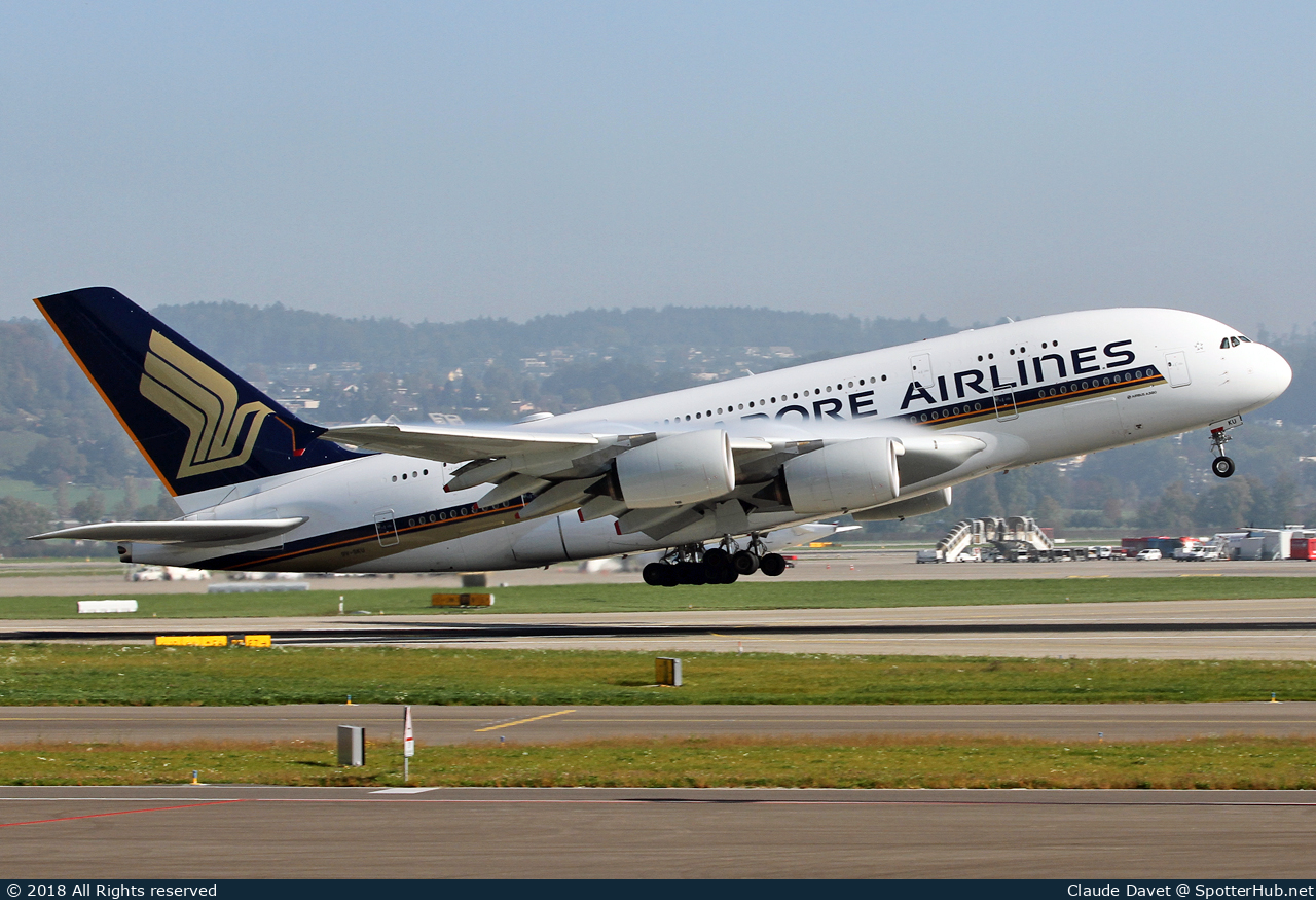 Photo of 9V-SKU - Airbus A380-841 operated by Singapore Airlines