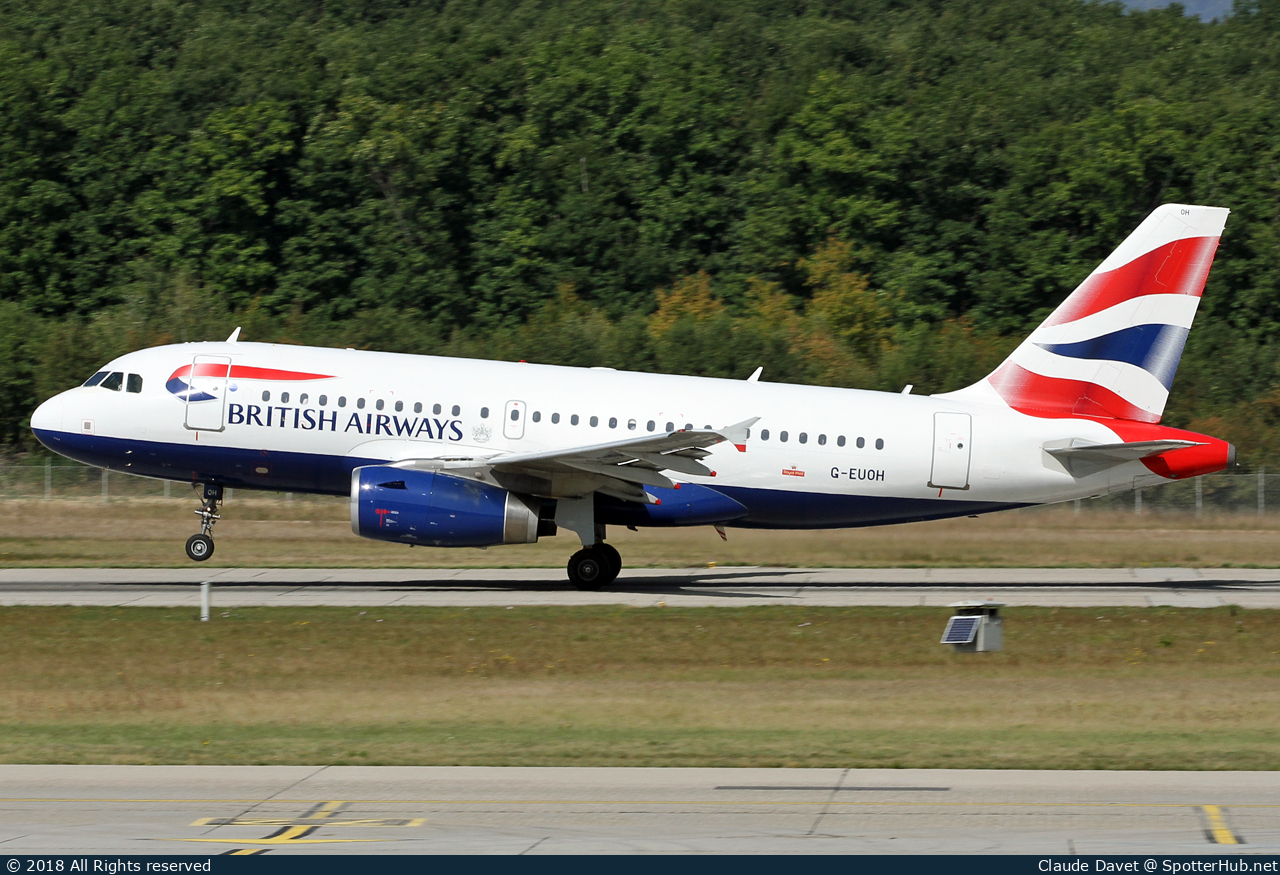 Photo of G-EUOH - Airbus A319-131 operated by British Airways