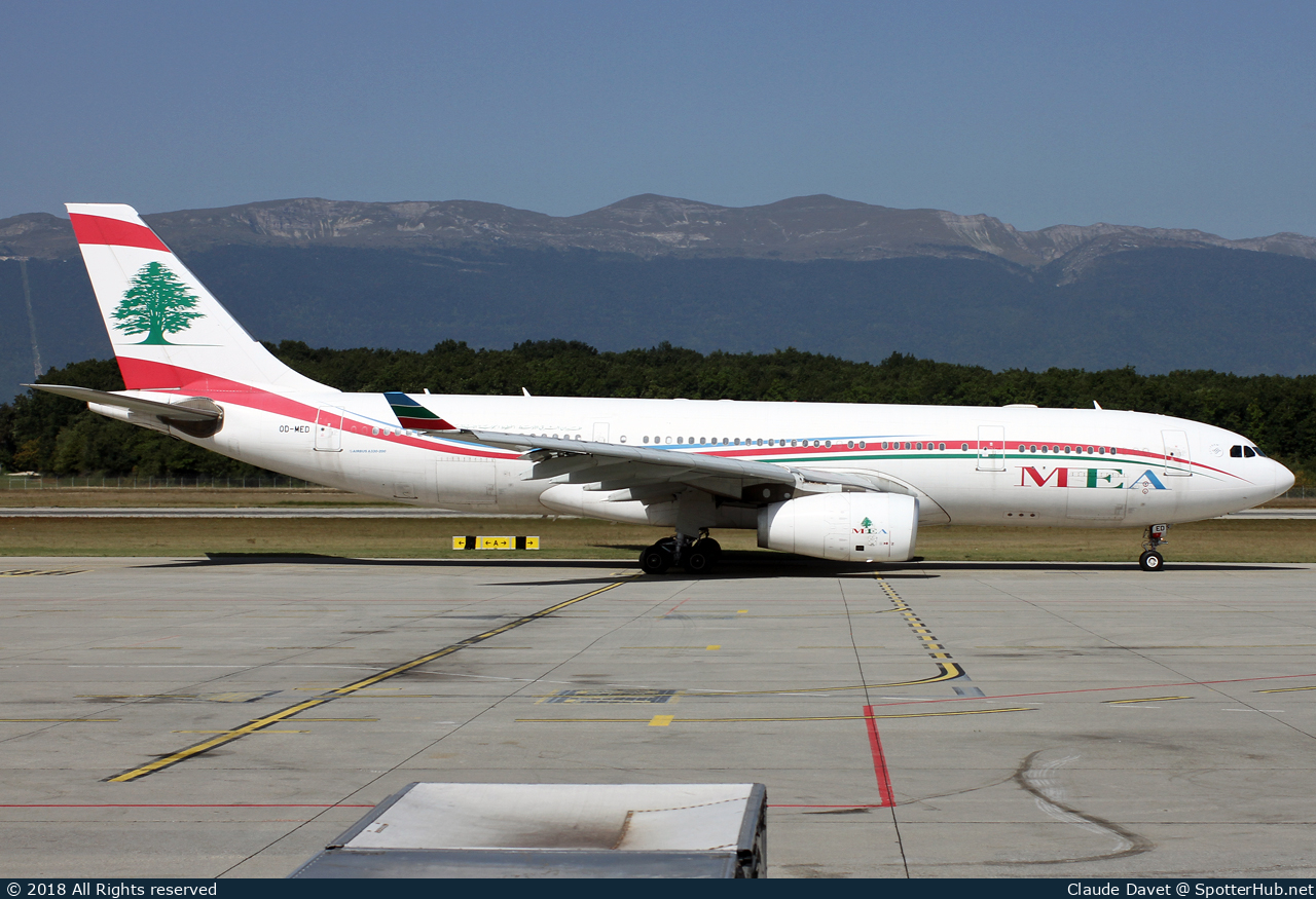 Photo of OD-MED - Airbus A330-243 operated by MEA Middle East Airlines