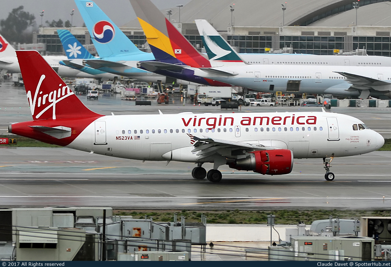 Photo of N523VA - Airbus A319-112 operated by Virgin America