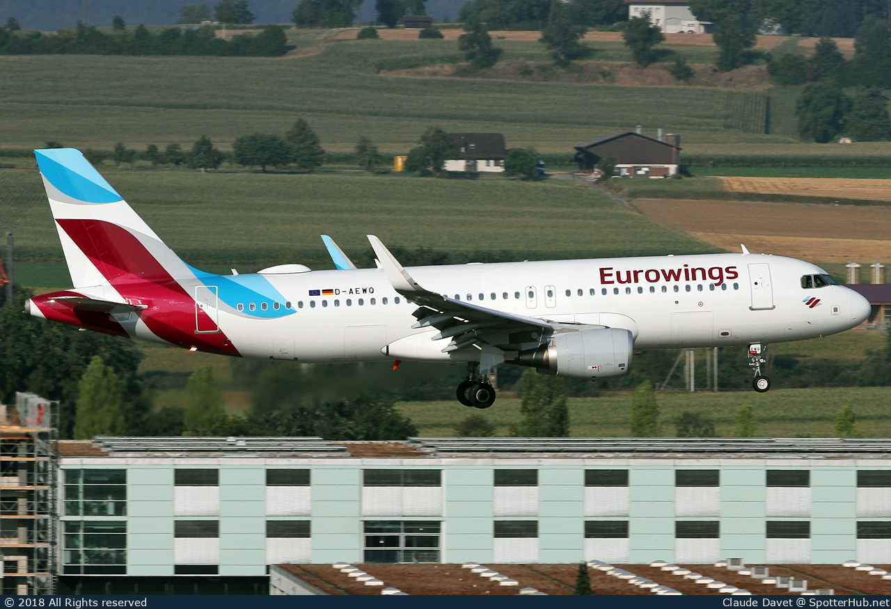 Photo of D-AEWQ - Airbus A320-214 operated by Eurowings