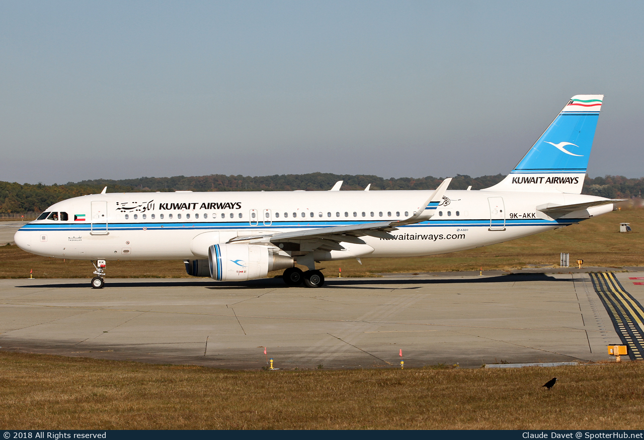 Photo of 9K-AKK - Airbus A320-214 operated by Kuwait Airways