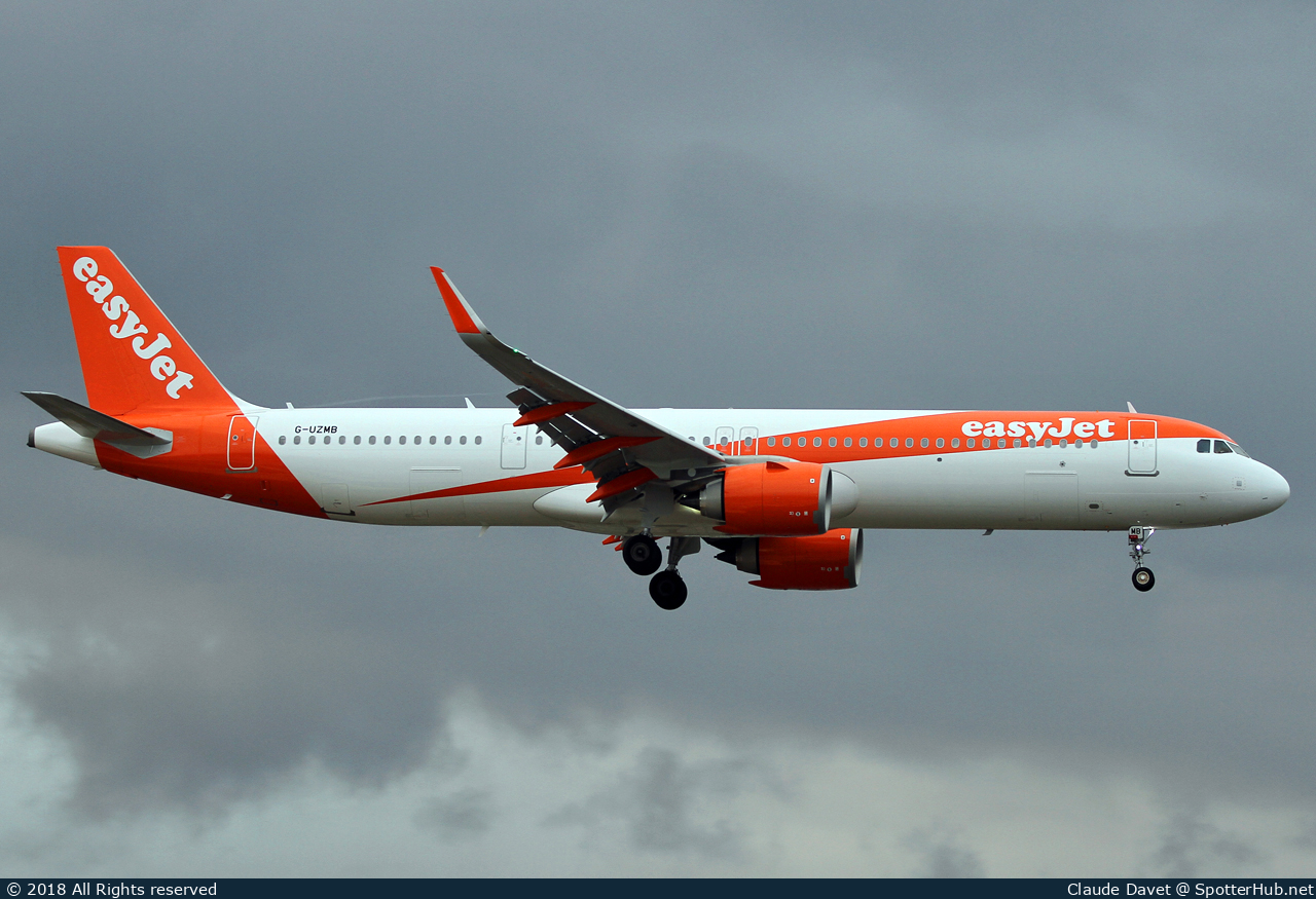Photo of G-UZMB - Airbus A321-251NX operated by easyJet