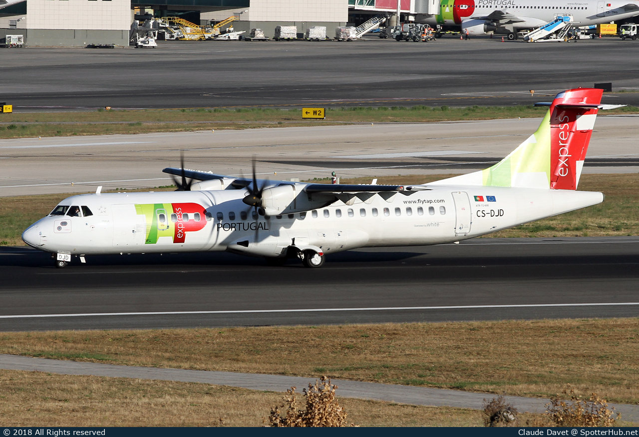 Photo of CS-DJD - ATR 72-600 operated by TAP Express (opb White Airways)