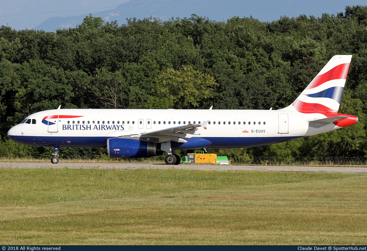 Photo of G-EUUV - Airbus A320-232 operated by British Airways
