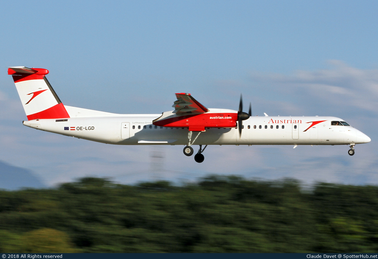 Photo of OE-LGD - Bombardier DHC-8-402 Dash 8 Q400 operated by Austrian Airlines