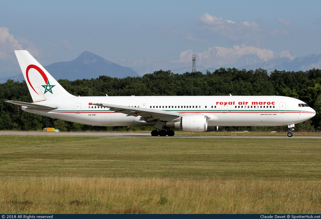 Photo of CN-RNT - Boeing 767-36N(ER) operated by Royal Air Maroc