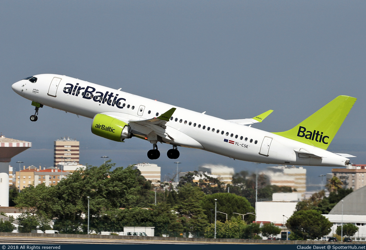 Photo of YL-CSE - Airbus A220-300 operated by airBaltic