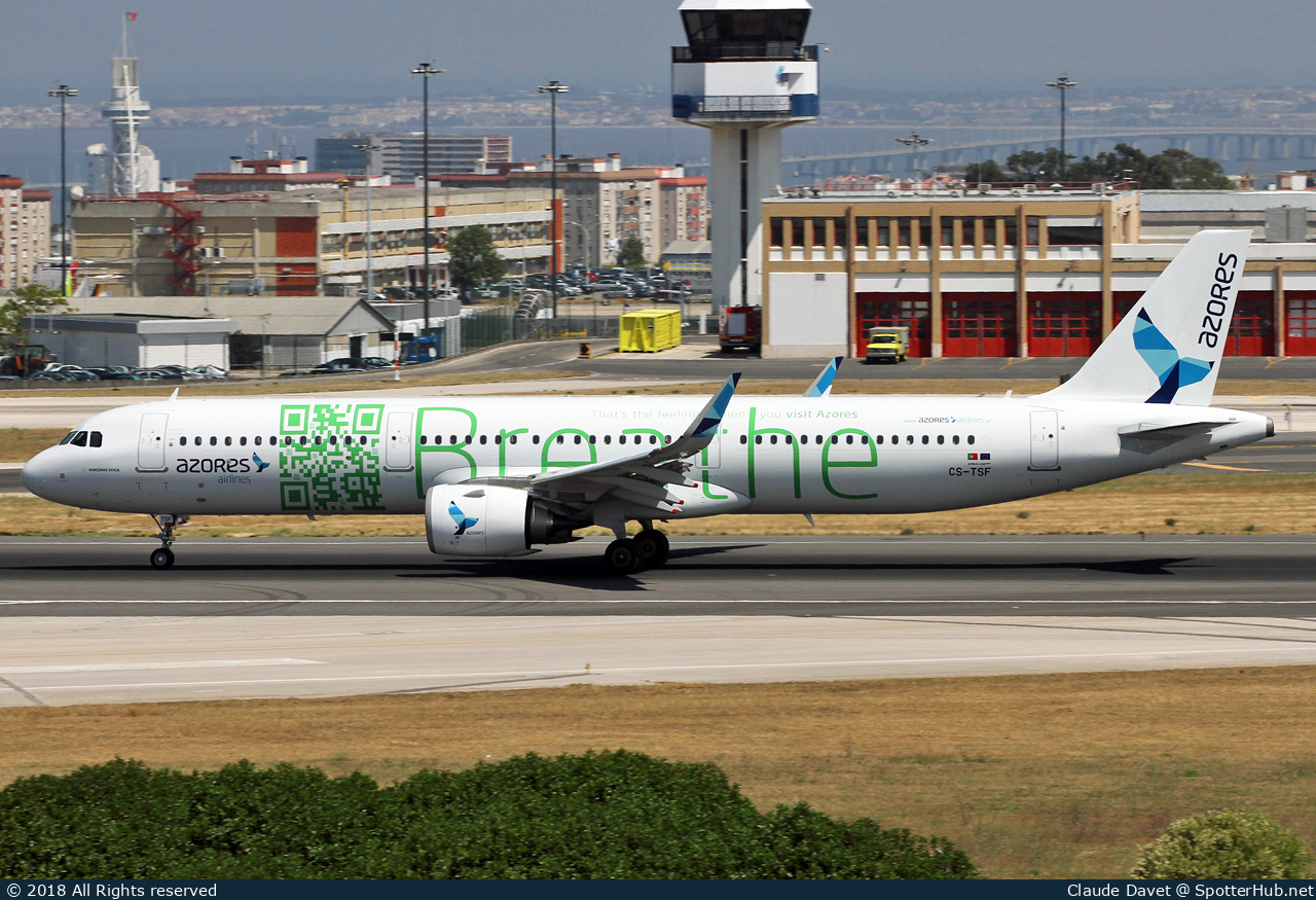 Photo of CS-TSF - Airbus A321-253N operated by Azores Airlines