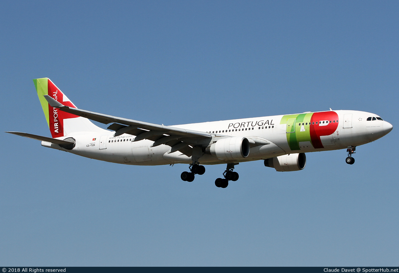 Photo of CS-TOK - Airbus A330-223 operated by TAP Air Portugal