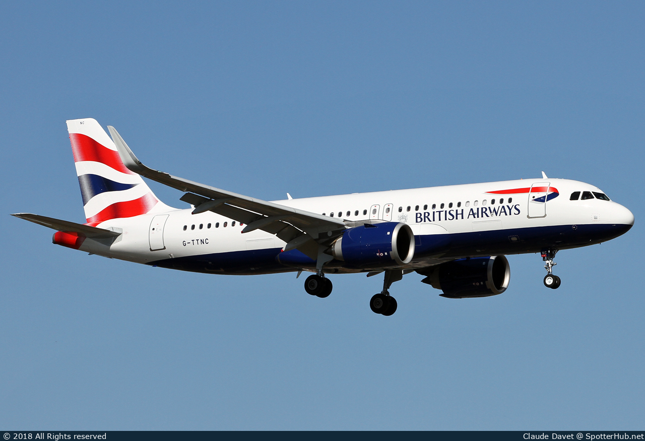 Photo of G-TTNC - Airbus A320-251N operated by British Airways