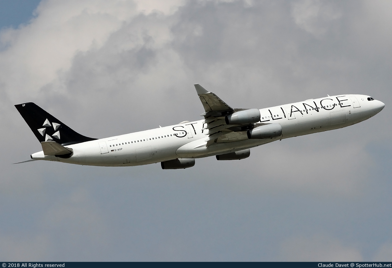 Photo of D-AIGP - Airbus A340-313 operated by Lufthansa CityLine