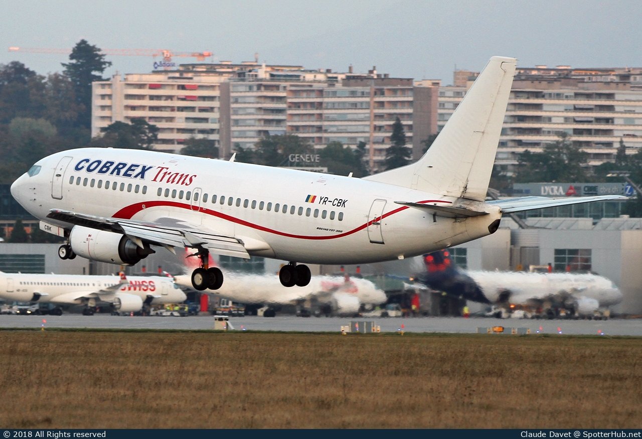 Photo of YR-CBK - Boeing 737-382 operated by Cobrex Trans