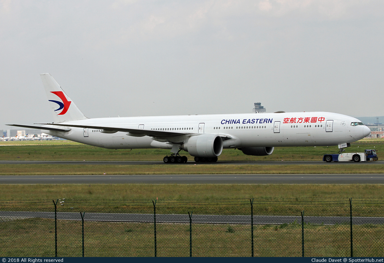 Photo of B-2023 - Boeing 777-39P(ER) operated by China Eastern Airlines