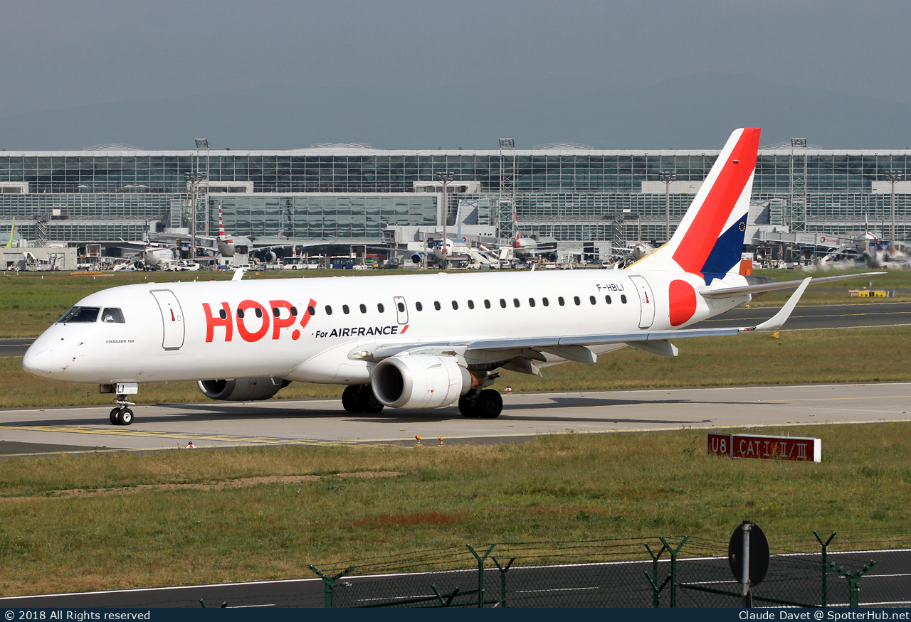 Photo of F-HBLI - Embraer ERJ-190STD operated by Air France HOP