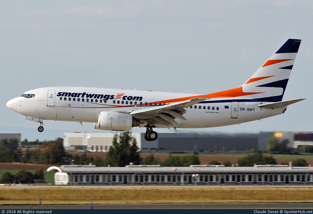 Photo of OK-SWT - Boeing 737-7Q8 operated by SmartWings