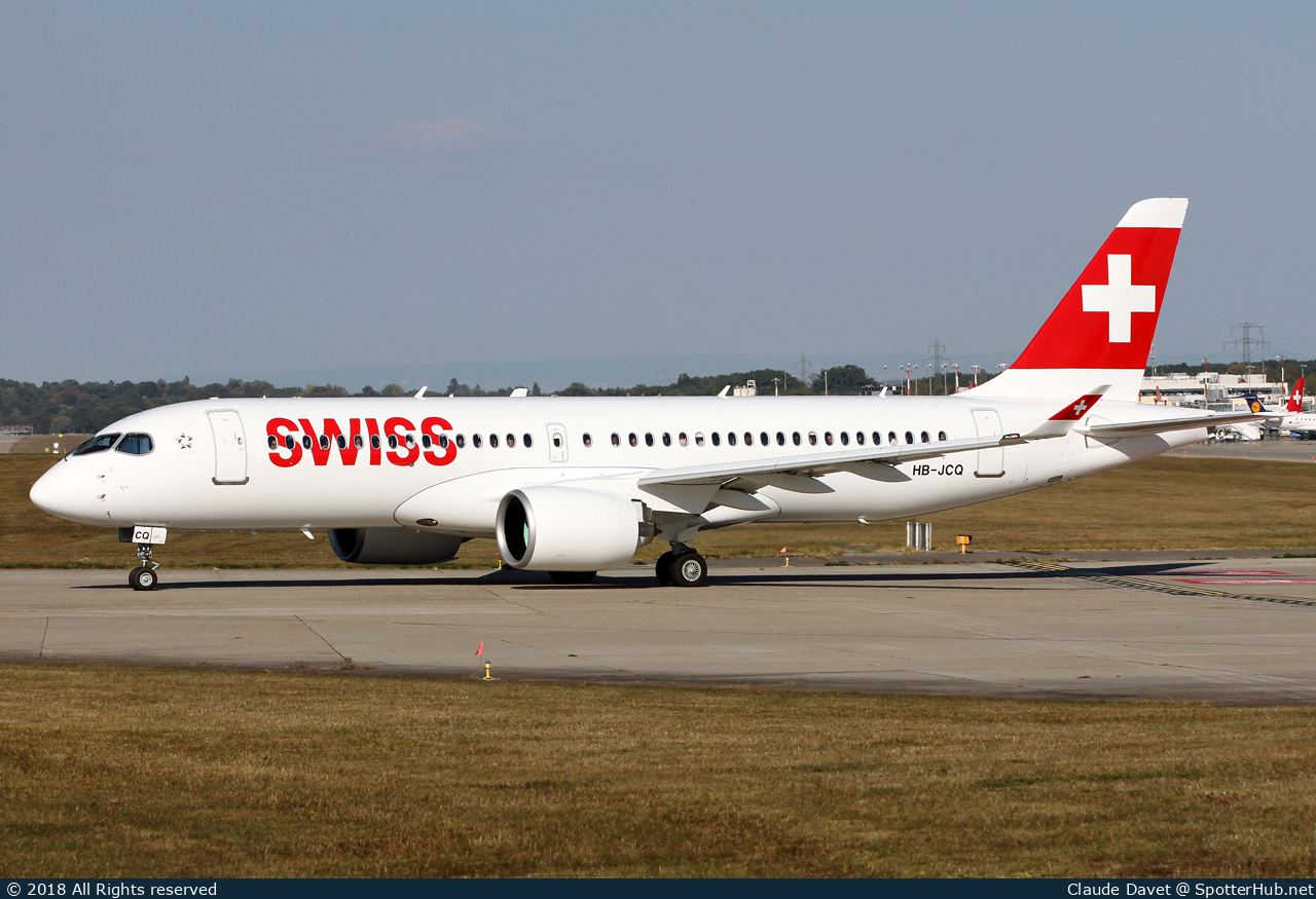 Photo of HB-JCQ - Airbus A220-300 operated by Swiss International Air Lines