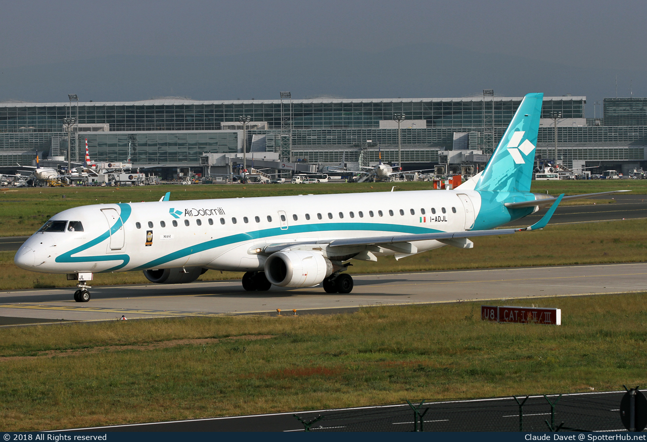 Photo of I-ADJL - Embraer ERJ-195LR operated by Air Dolomiti
