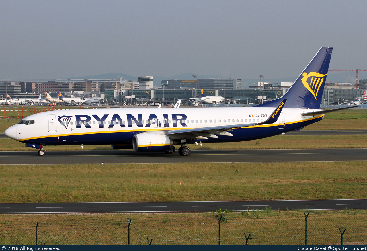 Photo of EI-FRV - Boeing 737-8AS operated by Ryanair