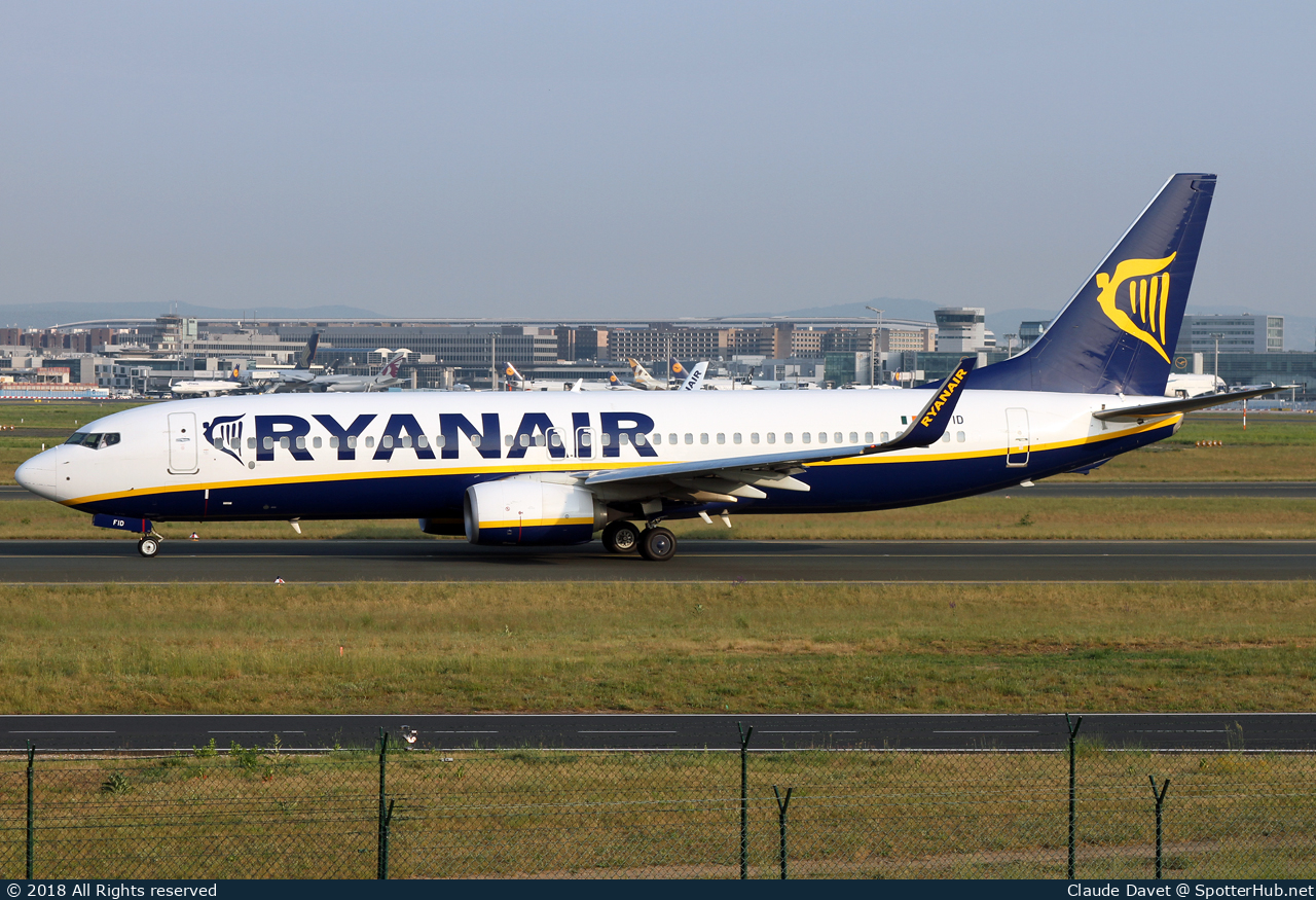 Photo of EI-FID - Boeing 737-8AS operated by Ryanair
