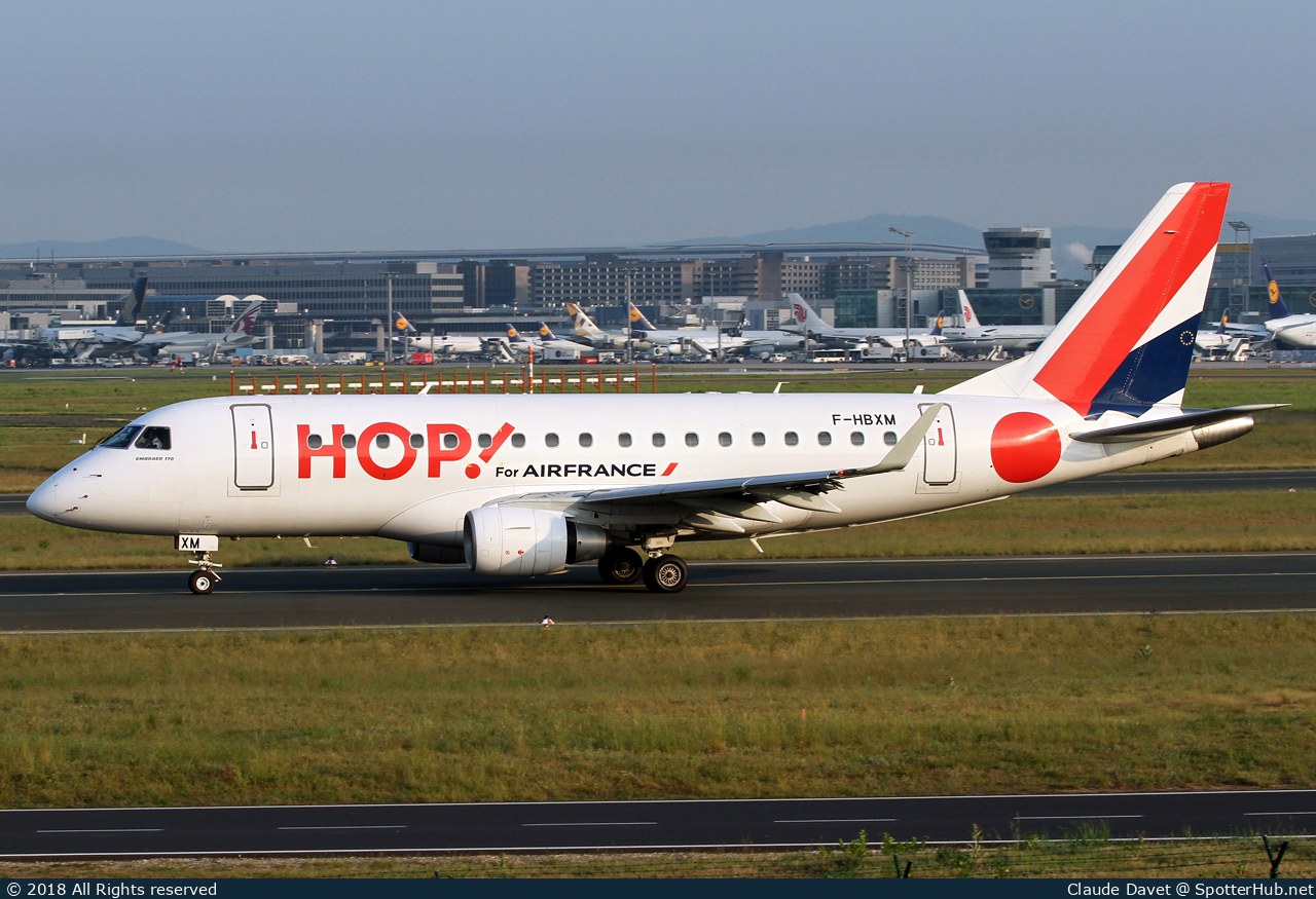 Photo of F-HBXM - Embraer ERJ-170LR operated by Air France HOP