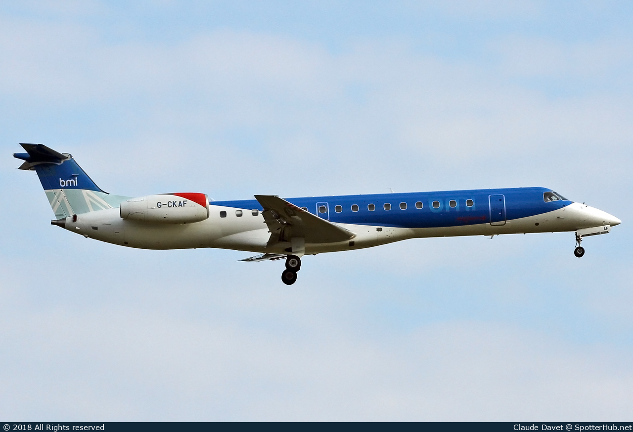 Photo of G-CKAF - Embraer ERJ-145EP operated by bmi Regional