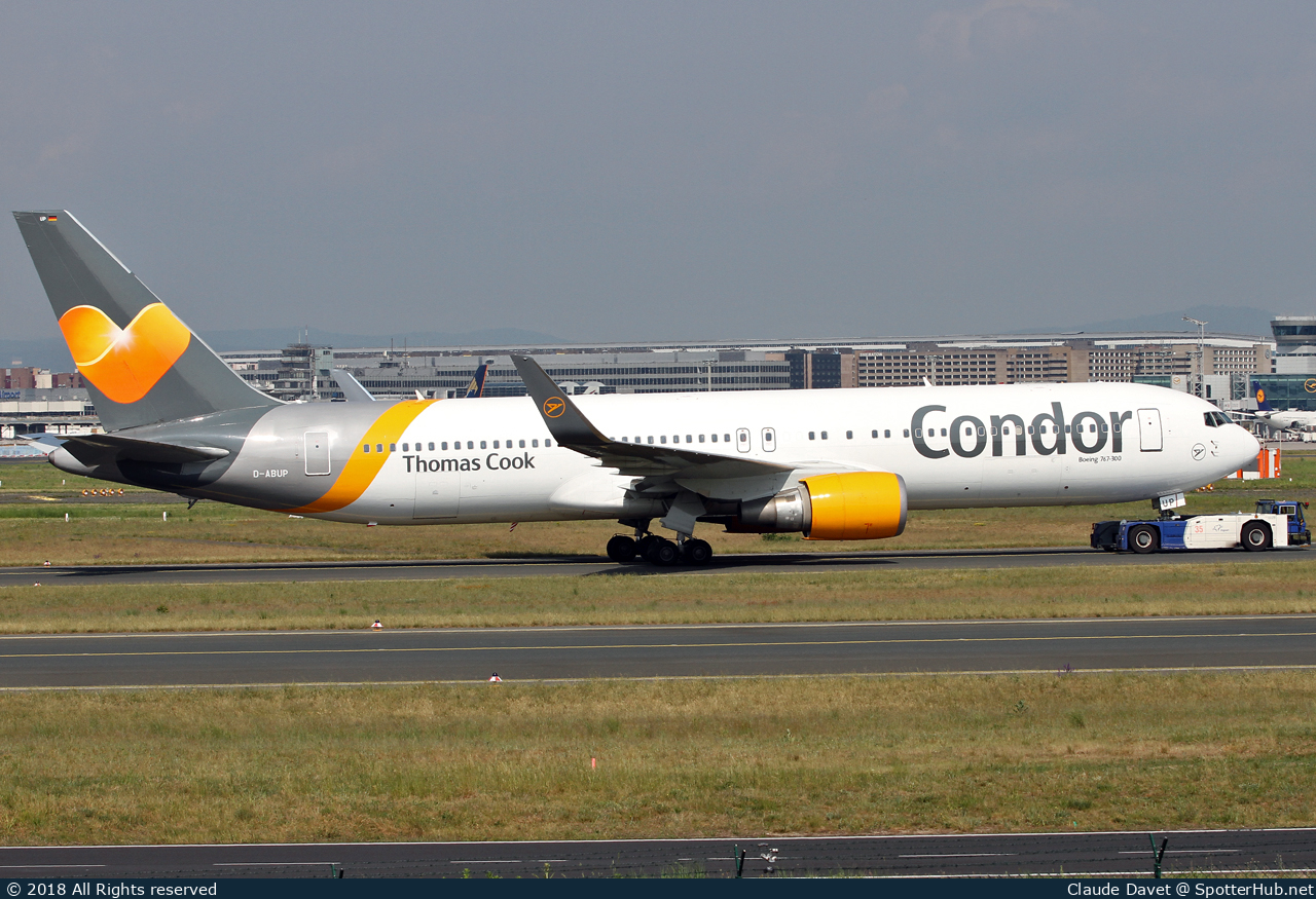 Photo of D-ABUP - Boeing 767-3Q8(ER) operated by Condor