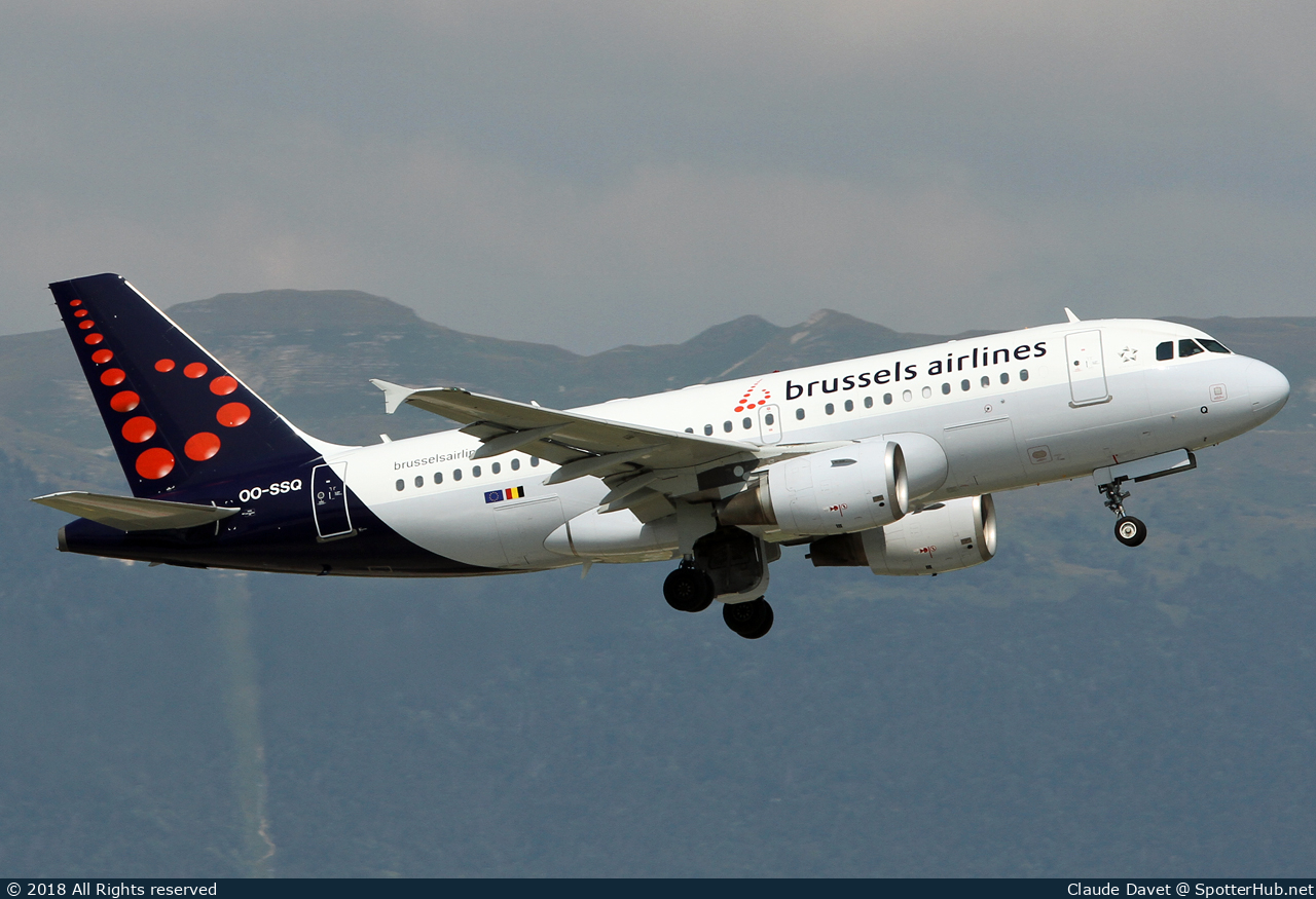 Photo of OO-SSQ - Airbus A319-112 operated by Brussels Airlines