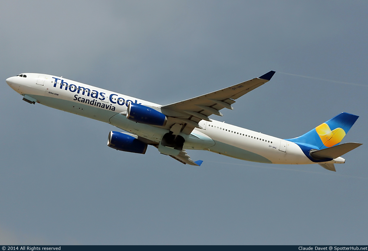 Photo of OY-VKG - Airbus A330-343 operated by Thomas Cook Airlines Scandinavia
