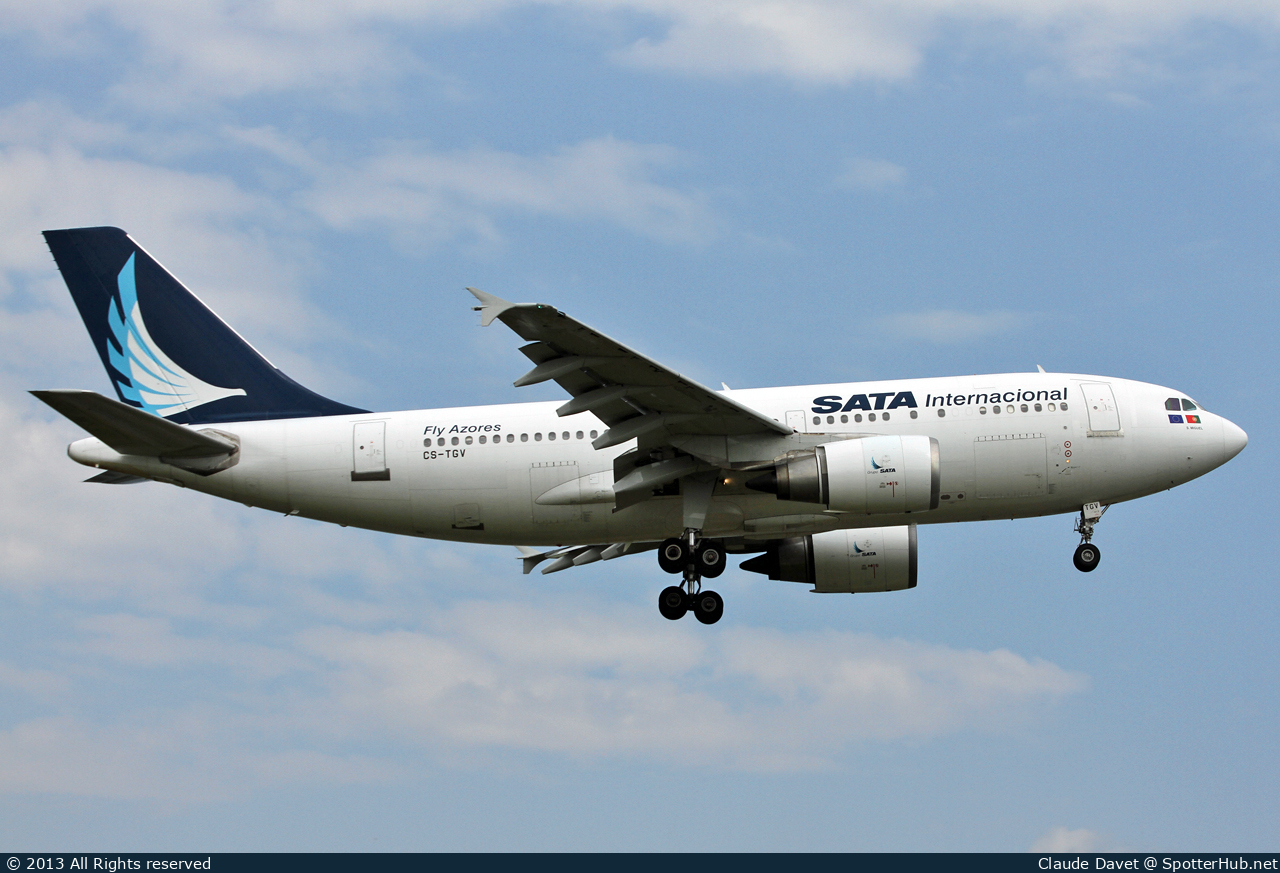 Photo of CS-TGV - Airbus A310-304 operated by SATA International