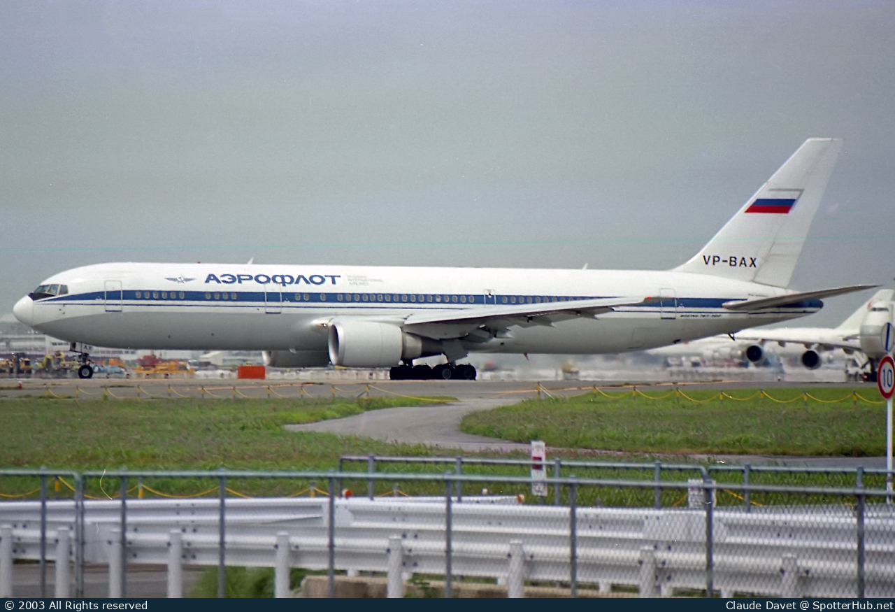 Photo of VP-BAX - Boeing 767-36N(ER) operated by Aeroflot