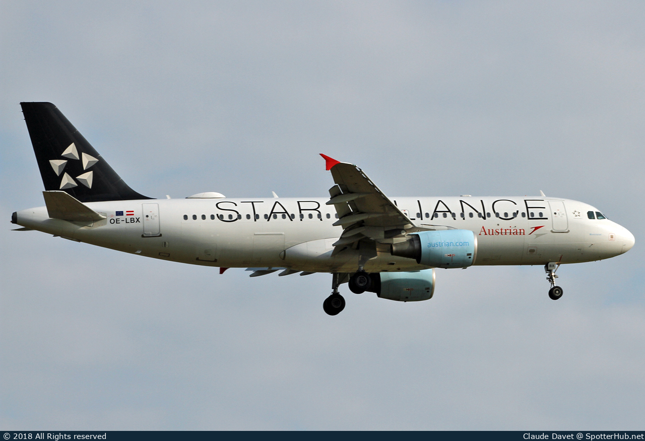 Photo of OE-LBX - Airbus A320-214 operated by Austrian Airlines