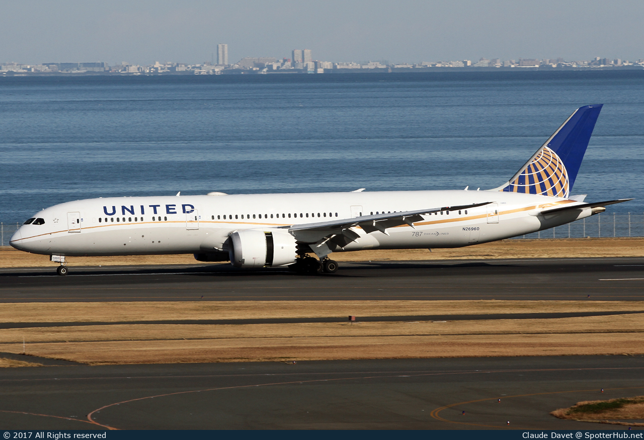 Photo of N26960 - Boeing 787-9 Dreamliner operated by United Airlines
