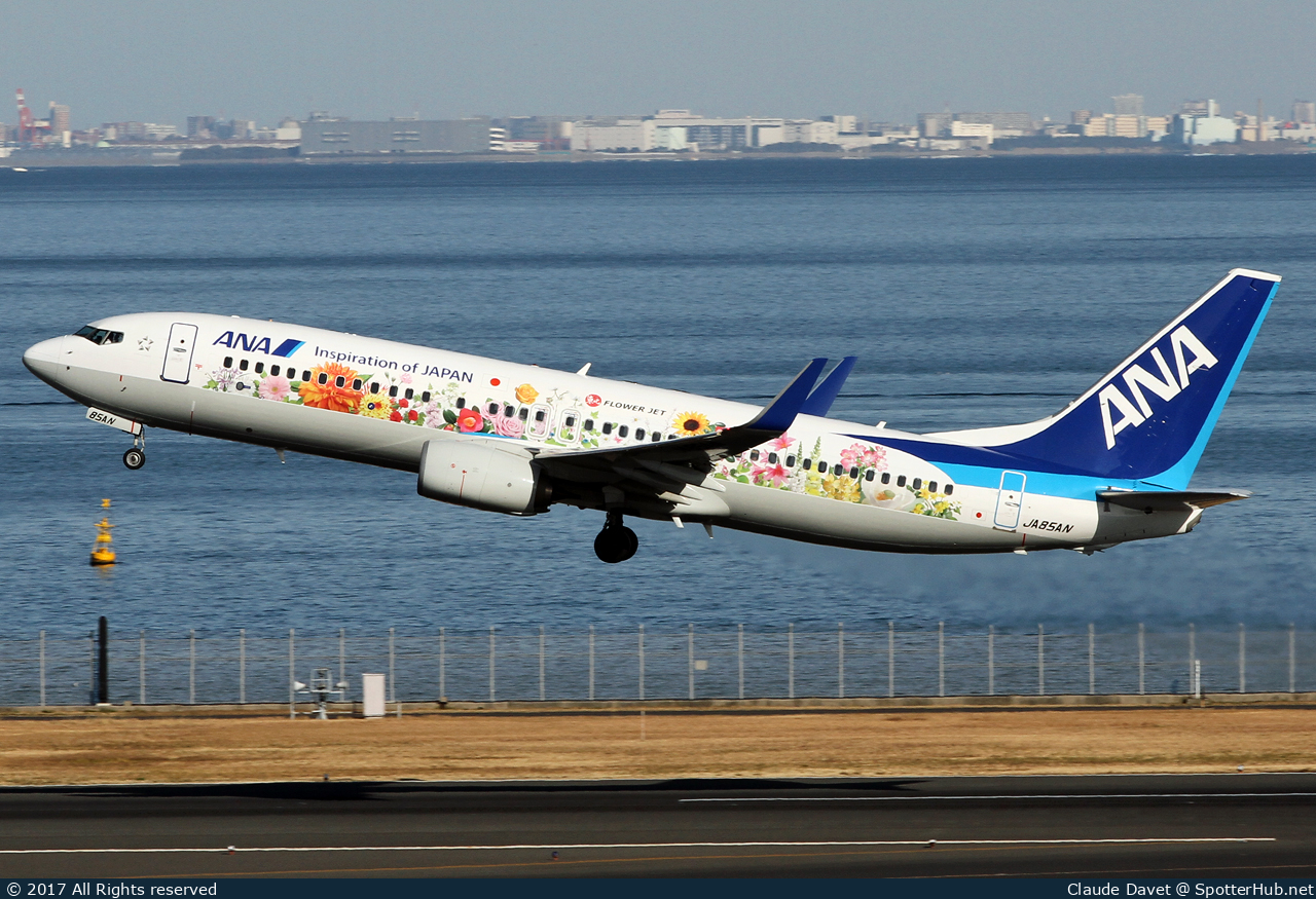 Photo of JA85AN - Boeing 737-881 operated by ANA All Nippon Airways (opb ANA Wings)