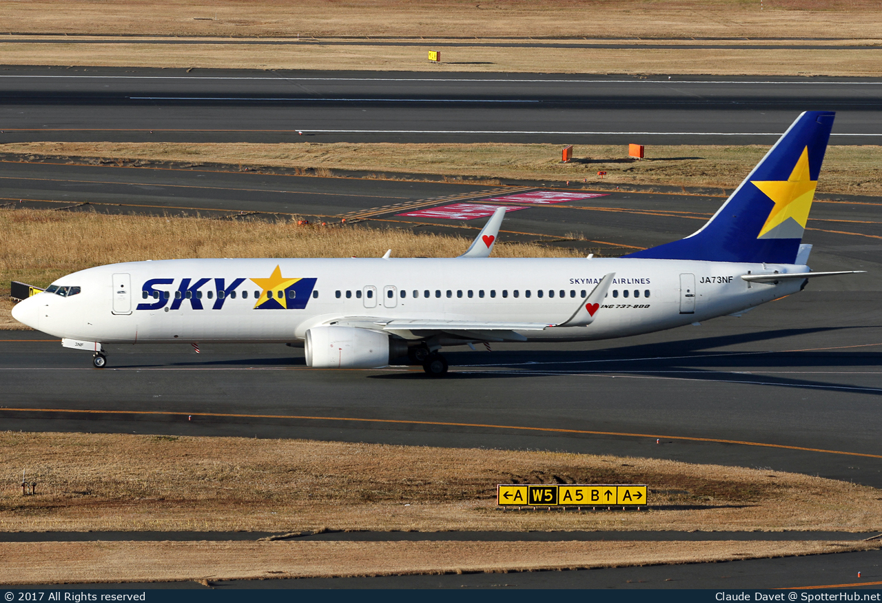 Photo of JA73NF - Boeing 737-86N operated by Skymark Airlines