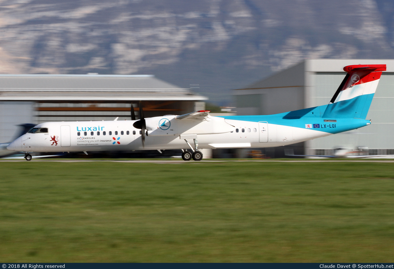 Photo of LX-LQI - Bombardier DHC-8-402 Dash 8 Q400 operated by Luxair